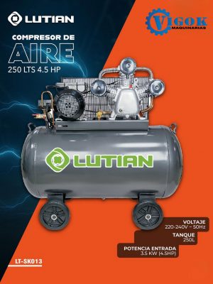 COMPRESOR DE AIRE 250 LTS 4.5 HP LUTIAN